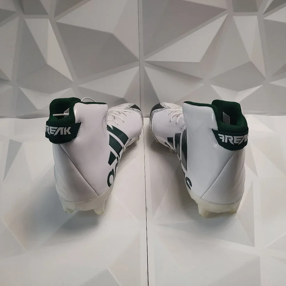 Adidas Mens Football Cleats 17 White Green Shoe Lacrosse Freak X Carbon High - Picture 11 of 15